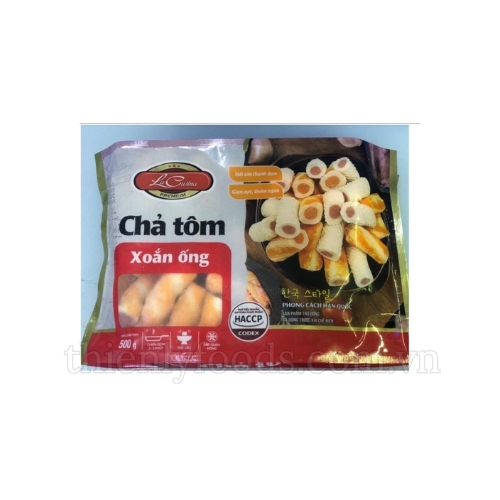 Chả tôm xoắn ống